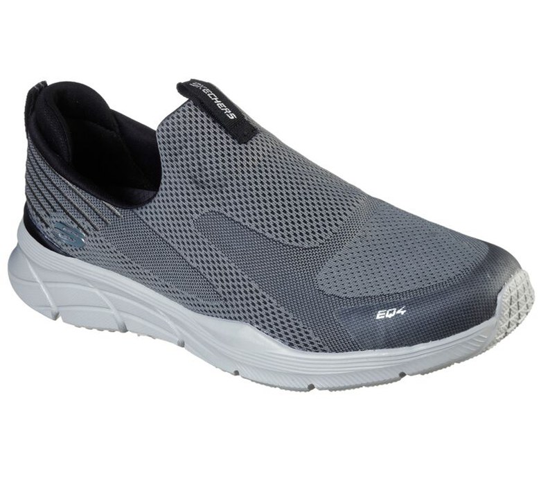 Skechers Herr Grå/Svarta Slip On - Relaxed Fit: Equalizer 4.0 - Baylock - Sverige (DINSP-0263)